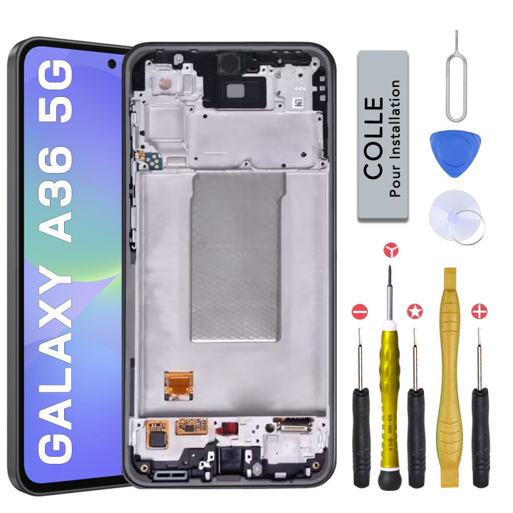 Écran LCD complet pour Samsung Galaxy A36 5G + outils + colle