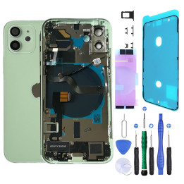 Châssis complet prémonté pour iPhone 12 Mini Vert + NFC + joint + outils