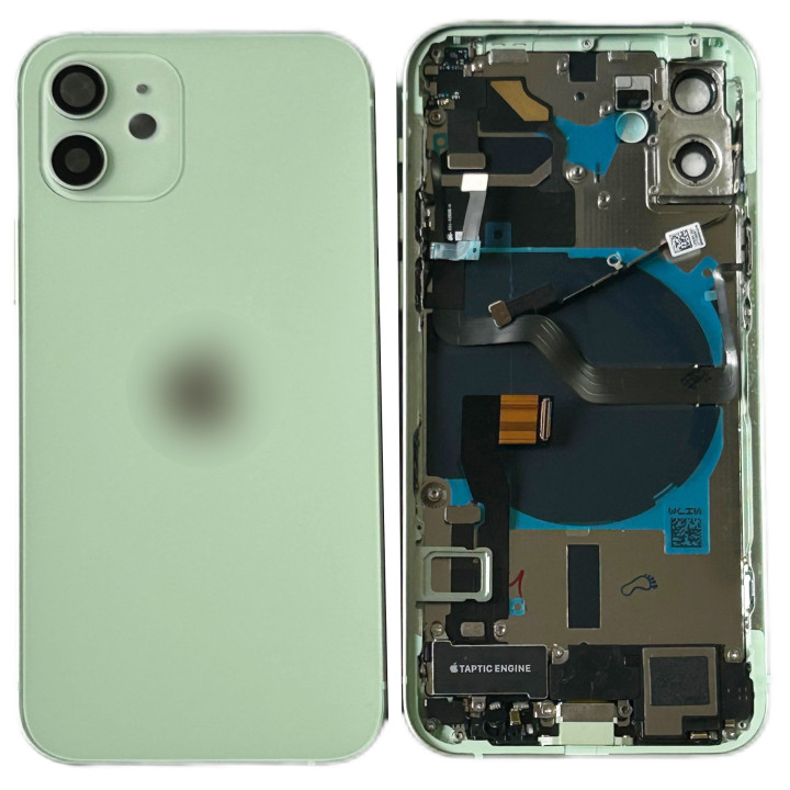 Châssis complet prémonté pour iPhone 12 Mini Vert + NFC + joint + outils