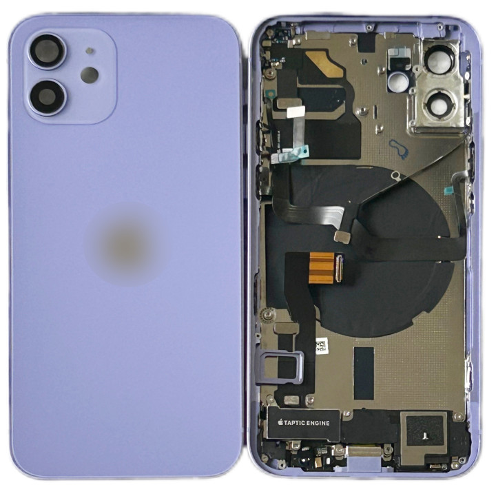 Châssis complet prémonté pour iPhone 12 Mini Violet + NFC + joint + outils