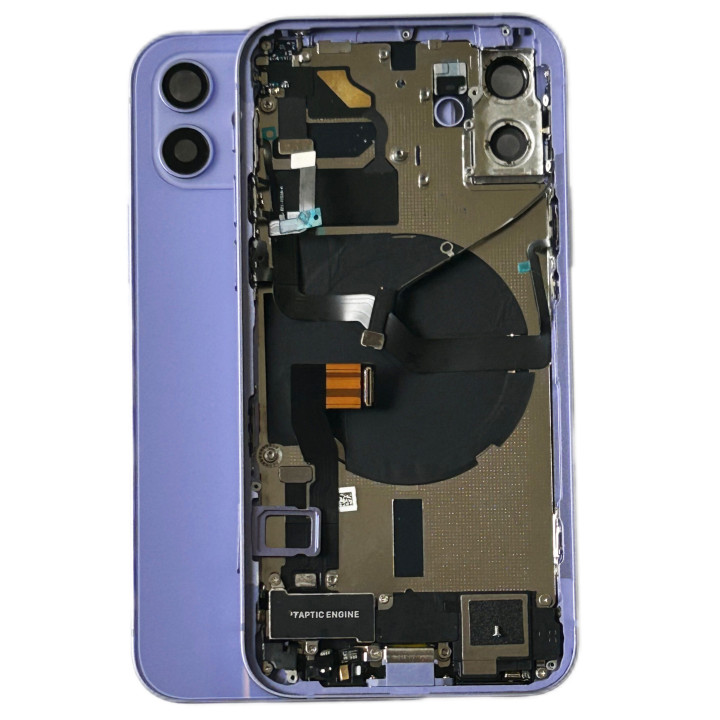 Châssis complet prémonté pour iPhone 12 Mini Violet + NFC + joint + outils