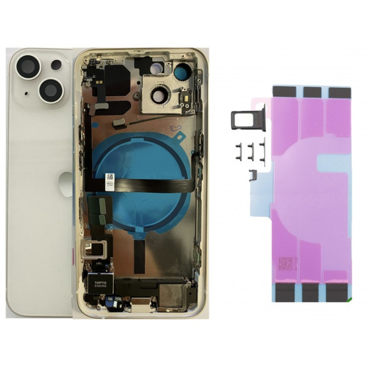 Châssis complet prémonté pour iPhone 13 Mini Blanc + NFC + joint + outils