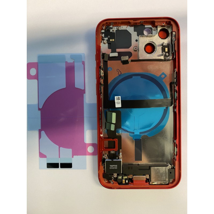 Châssis complet prémonté pour iPhone 13 Mini Rouge + NFC + joint + outils