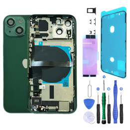 Châssis complet prémonté pour iPhone 13 Mini Vert + NFC + joint + outils