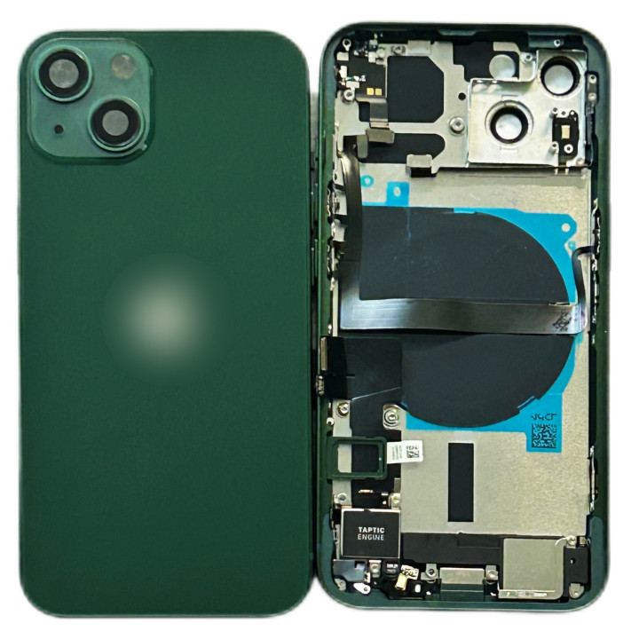 Châssis complet prémonté pour iPhone 13 Mini Vert + NFC + joint + outils