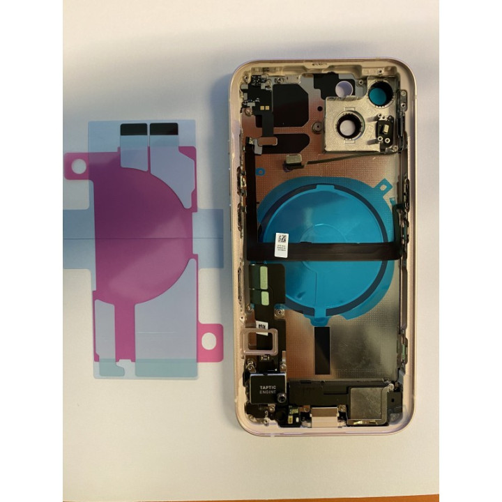 Châssis complet prémonté pour iPhone 13 Mini Rose + NFC + joint + outils