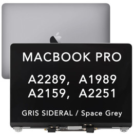 Écran complet pour MacBook Pro A2289 / A1989 / A2159 / A2251 Noir / Gris
