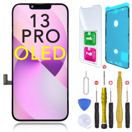 Écran OLED pour iPhone 13 Pro + joint + verre trempé + outils
