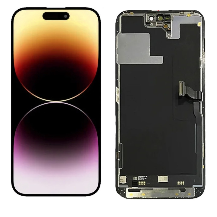 Écran OLED pour iPhone 14 Pro + joint + verre trempé + outils