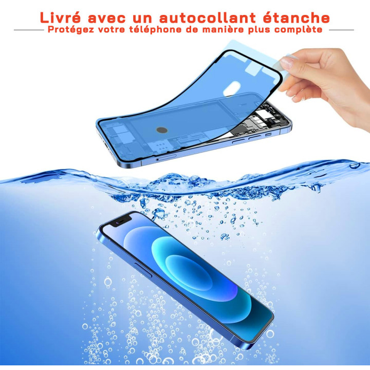 Écran OLED pour iPhone 14 Pro Max + joint + verre trempé + outils