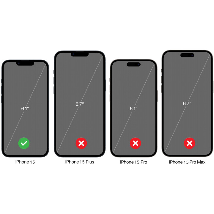 Écran OLED pour iPhone 15 + joint + verre trempé + outils
