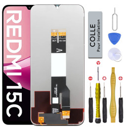 Écran LCD pour Xiaomi Redmi 15C + outils + colle