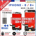 LCD SCREEN + TOUCH GLASS ON FRAME FOR IPHONE 8 OR 8 PLUS + TOOLS KIT