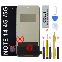 Écran LCD pour Xiaomi Redmi Note 14 4G et 5G + outils + colle