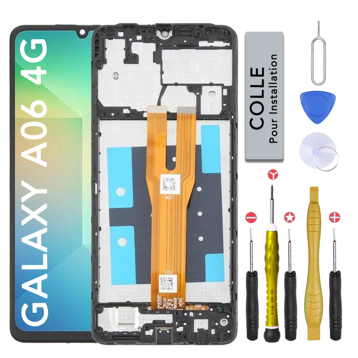 Écran complet pour Samsung Galaxy A06 4G + outils + colle