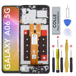 Écran complet pour Samsung Galaxy A06 5G + outils + colle