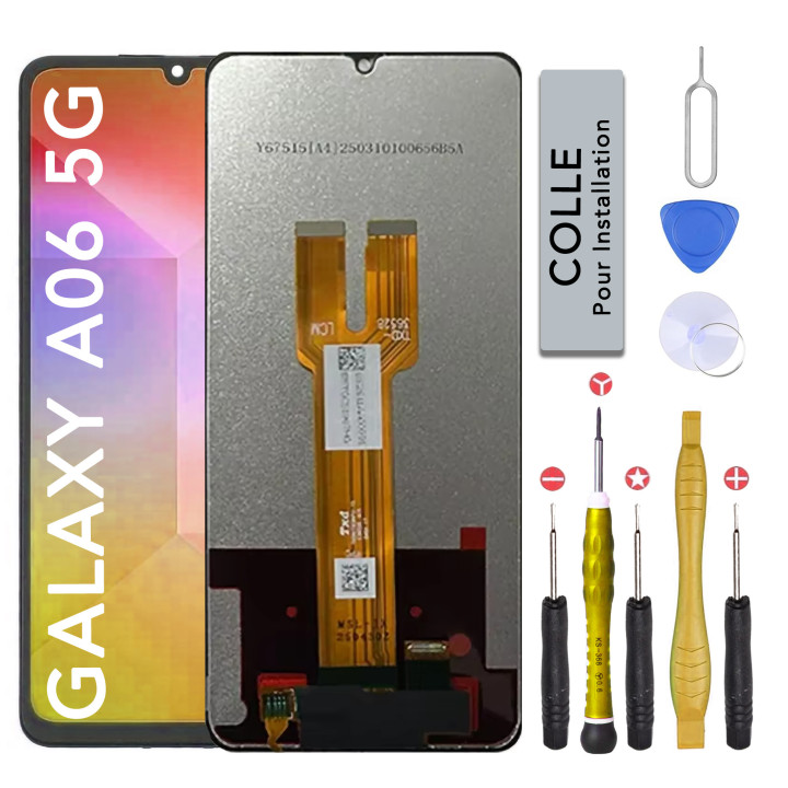 Écran LCD pour Samsung Galaxy A06 5G + outils + colle