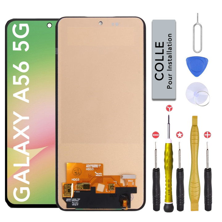 Écran LCD pour Samsung Galaxy A56 5G + outils + colle