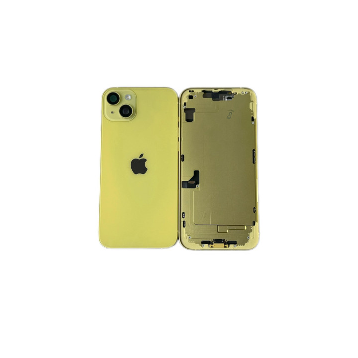Châssis complet prémonté pour iPhone 14 Plus Jaune + NFC + joint