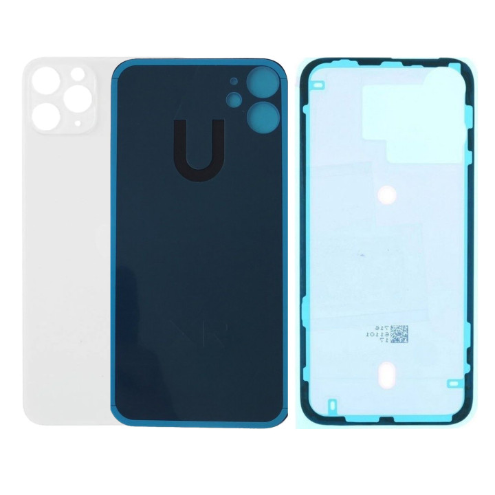 Vitre Arriere Remplacement +Colle pour iPhone 11 PRO BLANC
