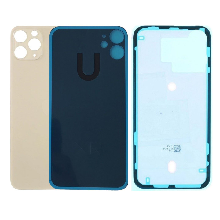 Vitre Arriere Remplacement +Colle pour iPhone 11 PRO MAX OR/GOLD