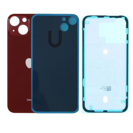 Vitre Arriere Remplacement +Colle pour iPhone 13 ROUGE