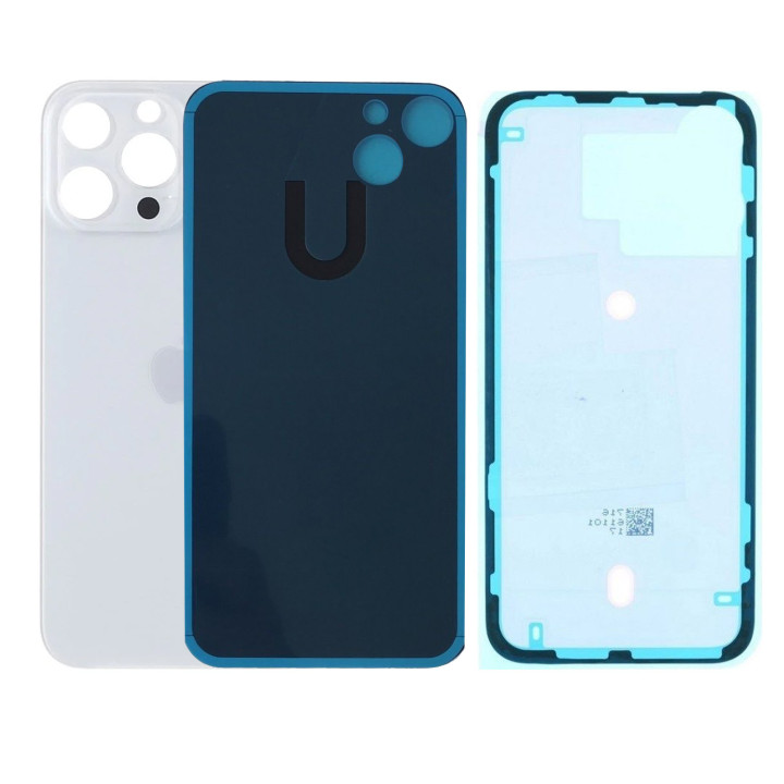 Vitre Arriere Remplacement +Colle pour iPhone 13 PRO Max BLANC