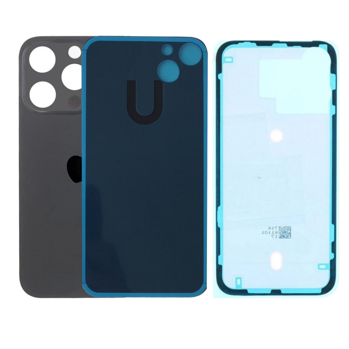Vitre Arriere Remplacement +Colle pour iPhone 14 PRO NOIR
