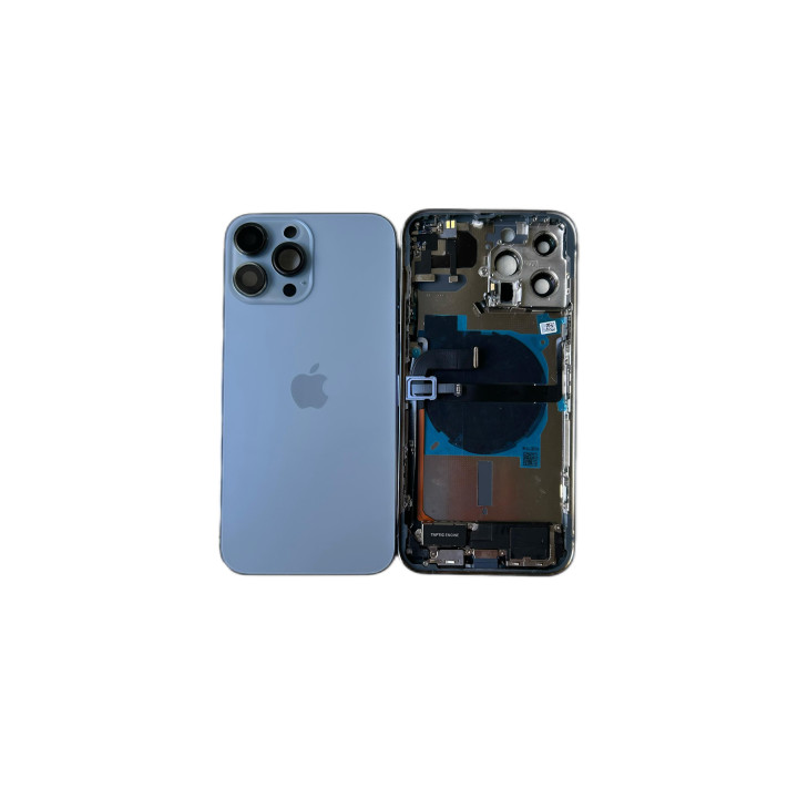 Châssis complet prémonté pour iPhone 13 Pro Bleu + joint + outils