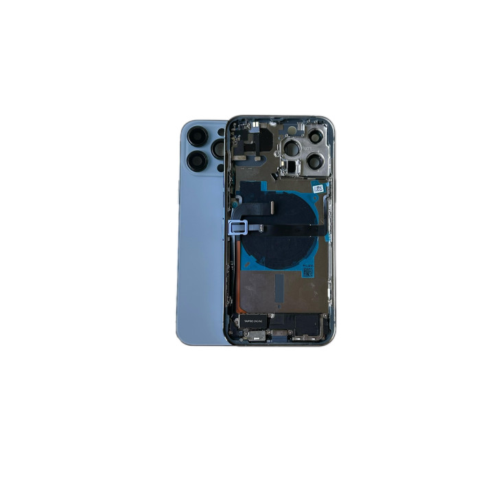 Châssis complet prémonté pour iPhone 13 Pro Bleu + joint + outils