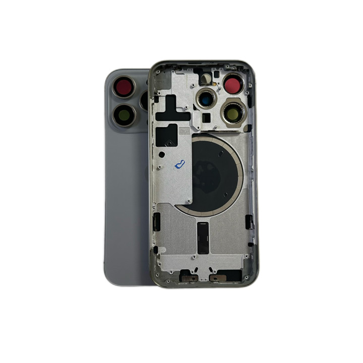 Bare rear chassis for iPhone 15 Pro Max Grey + tools + seal