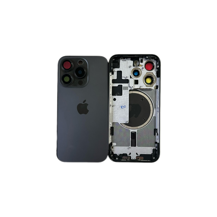 Bare rear chassis for iPhone 15 Pro Max Black + tools + seal