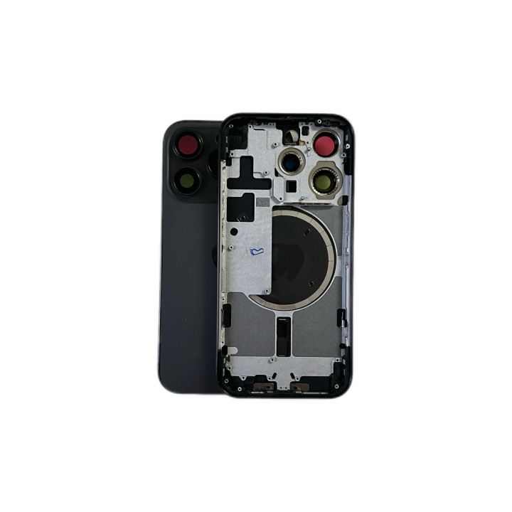 Bare rear chassis for iPhone 15 Pro Max Black + tools + seal