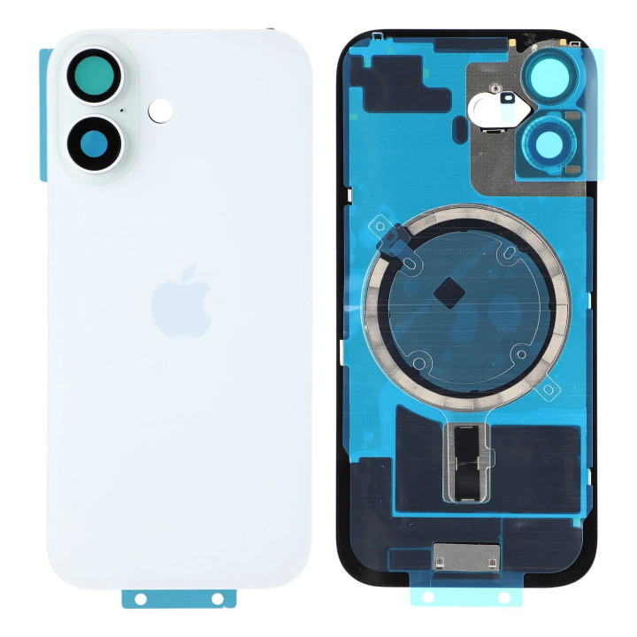 Back glass for iPhone 17 White + adhesive + metal plate + seal