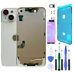 Bare rear chassis for iPhone 14 Plus White + tools + seal