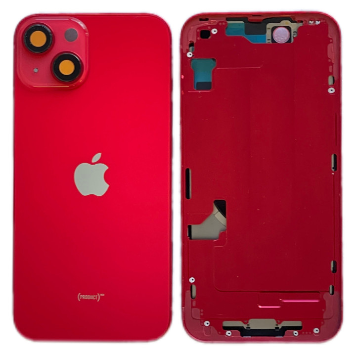 Bare rear chassis for iPhone 14 Plus Red + tools + seal