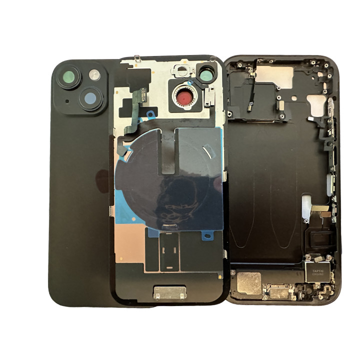 Complete preassembled chassis for iPhone 15 Black + seal + tools