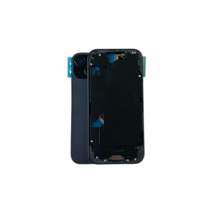 Châssis complet prémonté pour iPhone 15 Noir + joint + outils