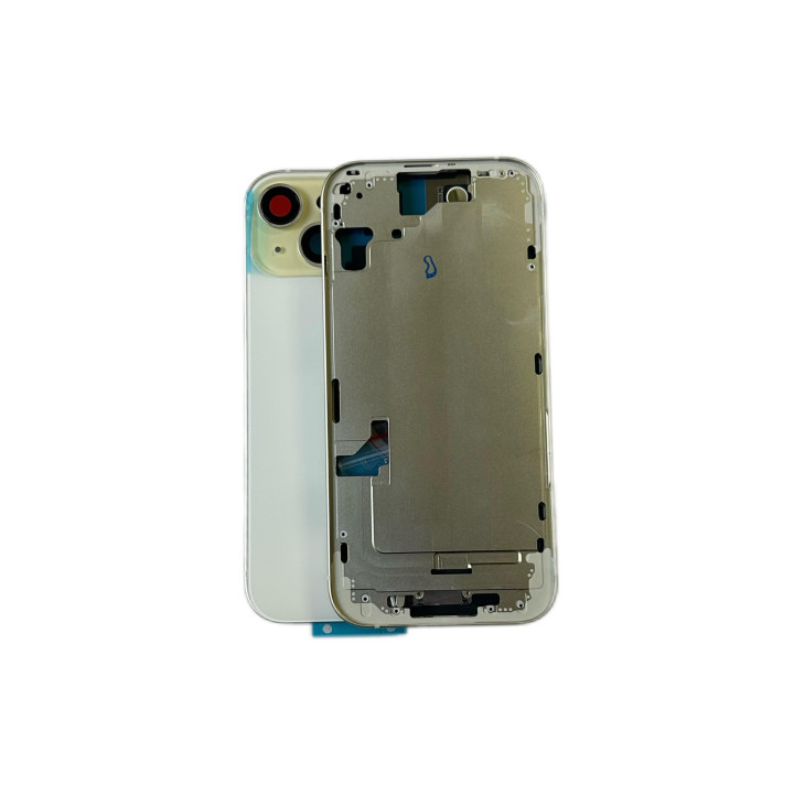 Complete preassembled chassis for iPhone 15 Yellow + seal + tools