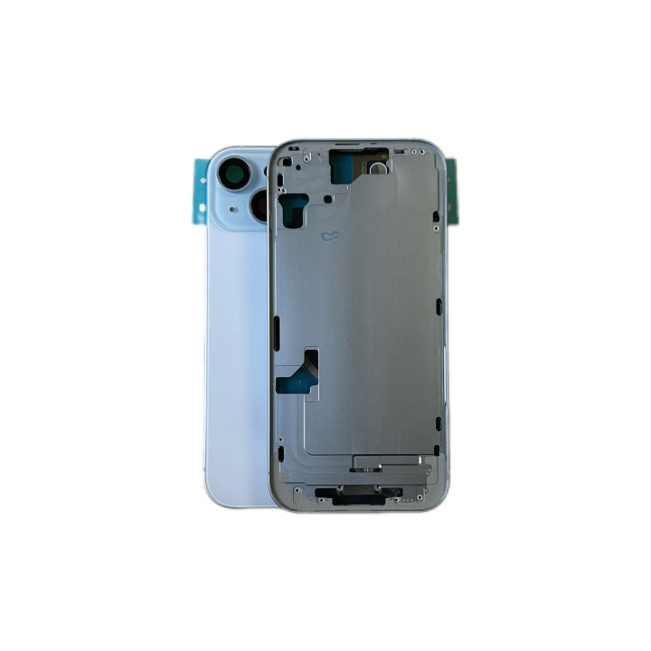 Châssis complet prémonté pour iPhone 15 Plus Bleu + joint + outils