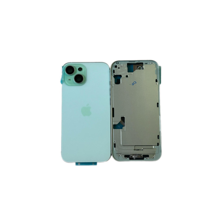 Complete preassembled chassis for iPhone 15 Plus Green + seal + tools