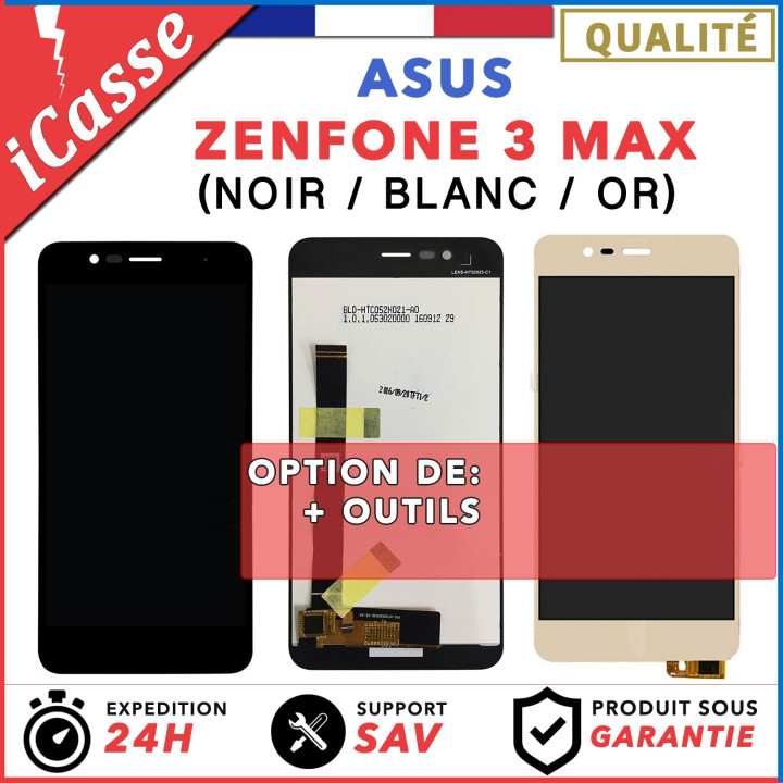ECRAN COMPLET POUR ASUS ZENFONE 3 MAX ZC520TL X008D 5.2" VITRE TACTILE + LCD