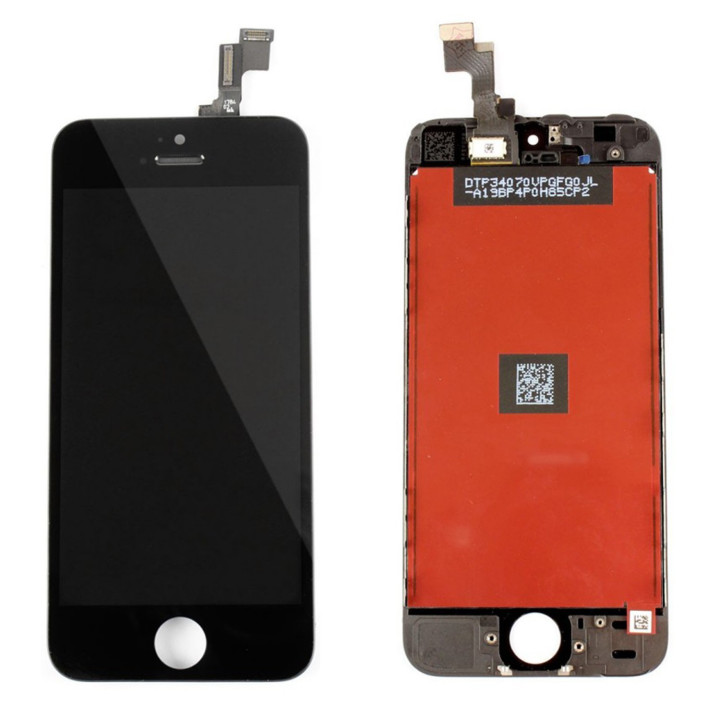 ÉCRAN LCD DALLE AVEC CHASSIS POUR IPHONE 5S NOIR VITRE TACTILE + OUTILS