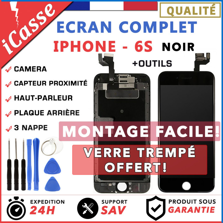 VITRE TACTILE + ECRAN LCD RETINA TOUT ASSEMBLÉ COMPLET POUR IPHONE 6 NOIR /BLANC