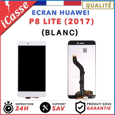 ECRAN COMPLET POUR HUAWEI P8 LITE 2017 VITRE TACTILE + ECRAN LCD BLANC