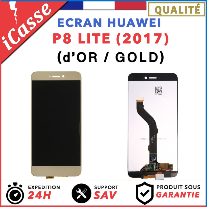 ECRAN COMPLET POUR HUAWEI P8 LITE 2017 VITRE TACTILE + ECRAN LCD OR